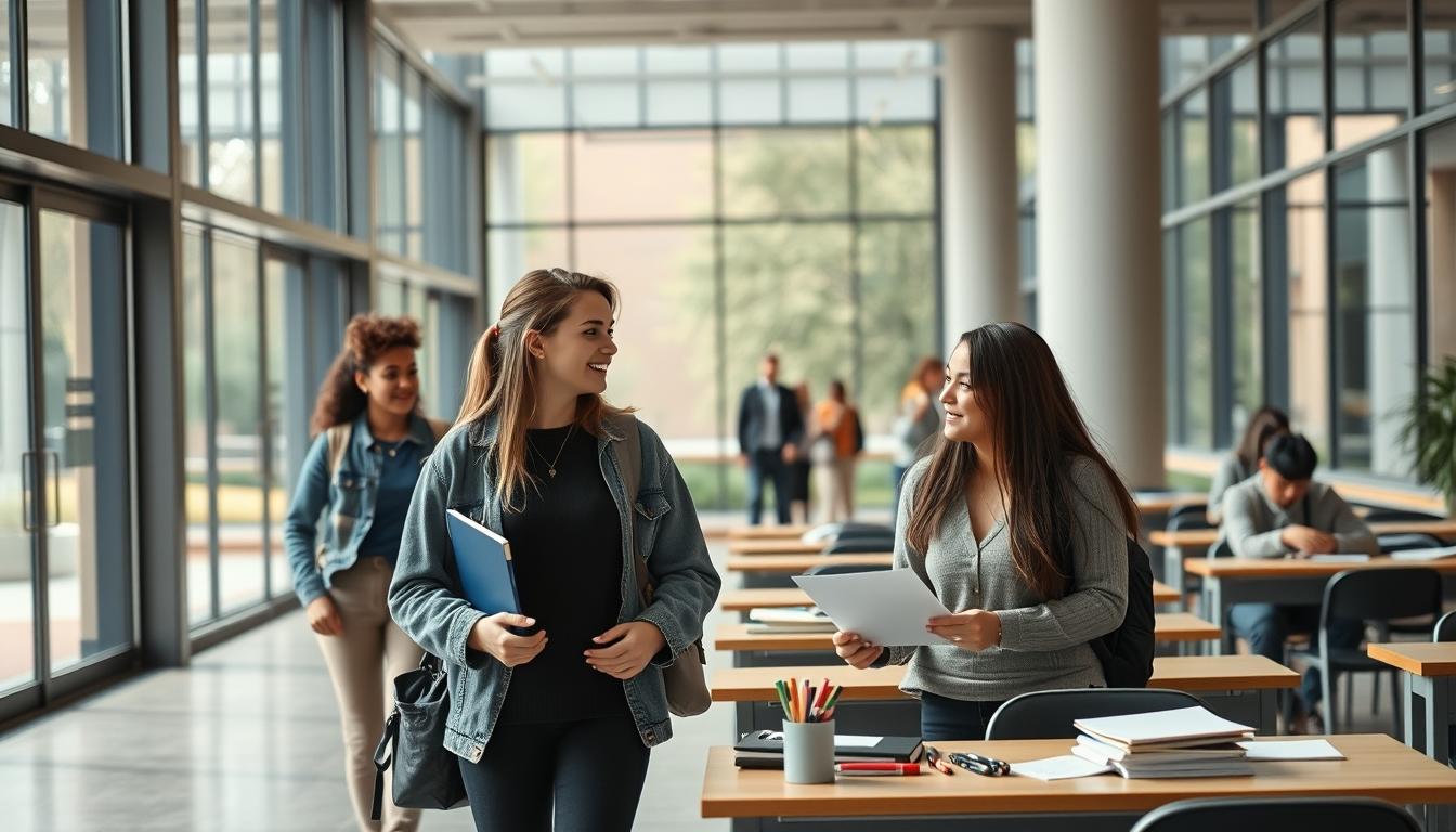 Student preparing for exams with study materials